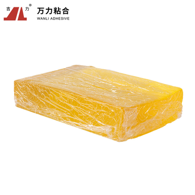 Cinta adhesiva TPR-7350 del pegamento de 10000 Cps de aluminio del derretimiento caliente caliente amarillo sólido del papel