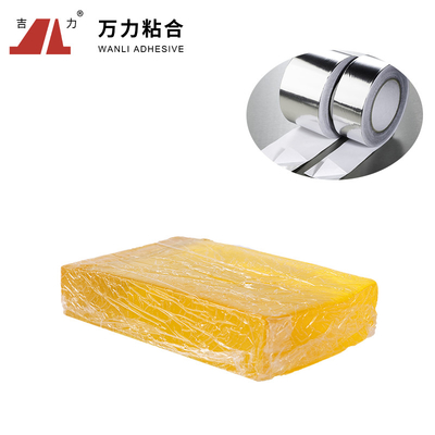 Cinta adhesiva TPR-7350 del pegamento de 10000 Cps de aluminio del derretimiento caliente caliente amarillo sólido del papel